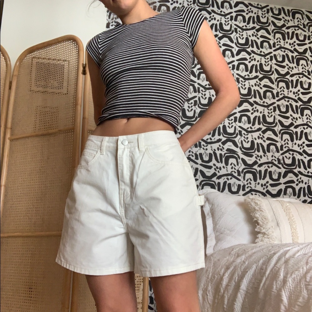 Zulu & Zephyr White Utility Shorts